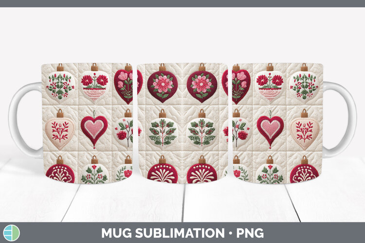 GorgeousChristmas Patch Mug Wrap design.