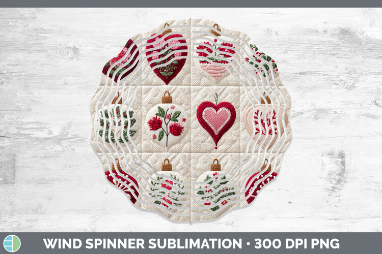 GorgeousChristmas Patch Wind Spinner design.