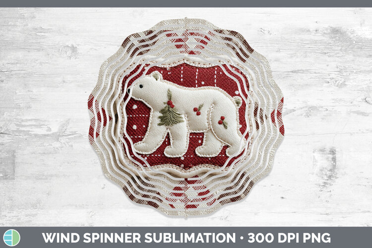 GorgeousChristmas Patch Wind Spinner design.