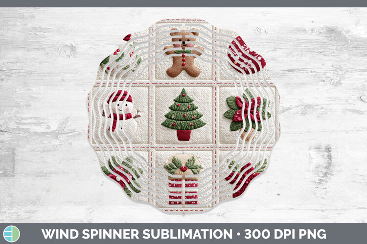 GorgeousChristmas Patch Wind Spinner design.
