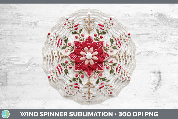 GorgeousChristmas Patch Wind Spinner design.