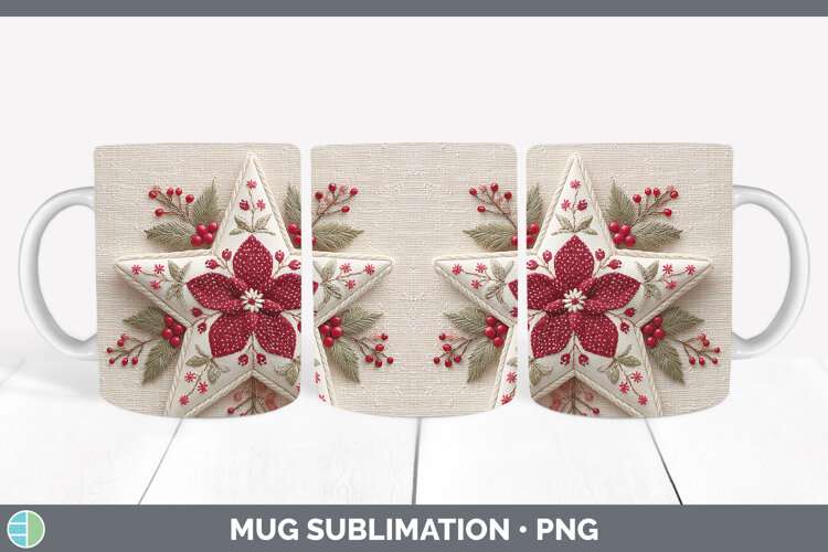 GorgeousChristmas Patch Mug Wrap design.