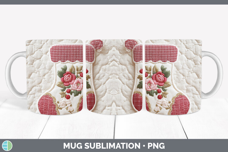 GorgeousChristmas Patch Mug Wrap design.