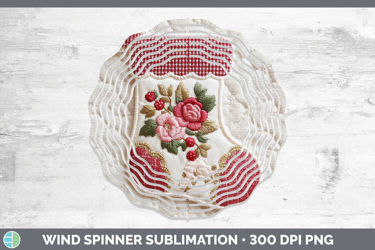 GorgeousChristmas Patch Wind Spinner design.