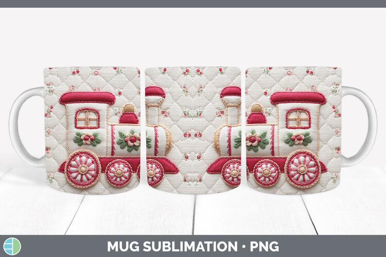 GorgeousChristmas Patch Mug Wrap design.