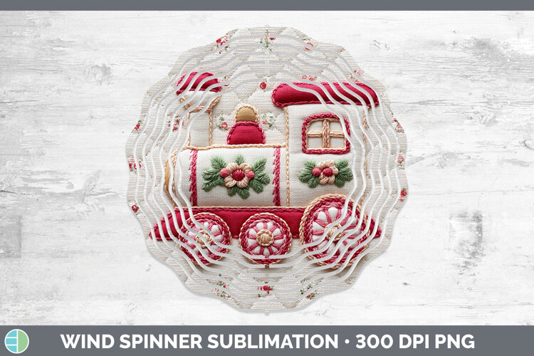 GorgeousChristmas Patch Wind Spinner design.
