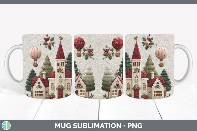 GorgeousChristmas Patch Mug Wrap design.