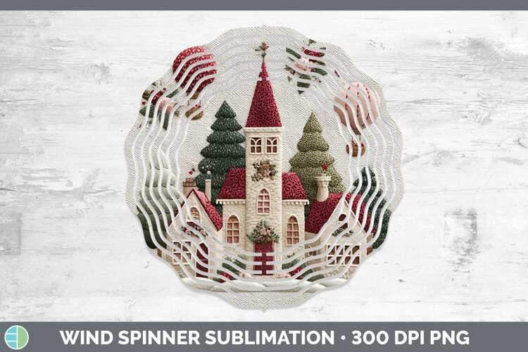GorgeousChristmas Patch Wind Spinner design.