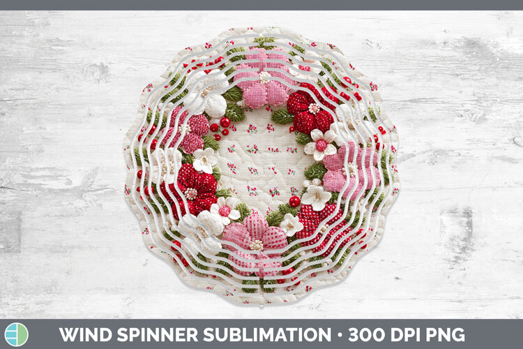 GorgeousChristmas Patch Wind Spinner design.