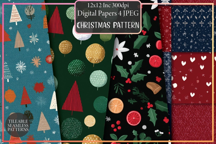 Christmas Pattern Digital Paper