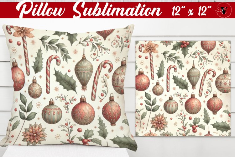 Pillow sublimation | Christmas Pattern | Happy Holidays