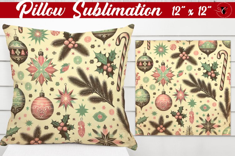 Pillow sublimation | Christmas Pattern | Happy Holidays