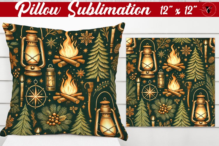 Pillow sublimation | Christmas Pattern | Happy Holidays