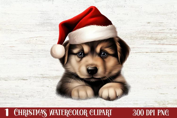 Christmas Peeking Dogs Clipart, Christmas PNG