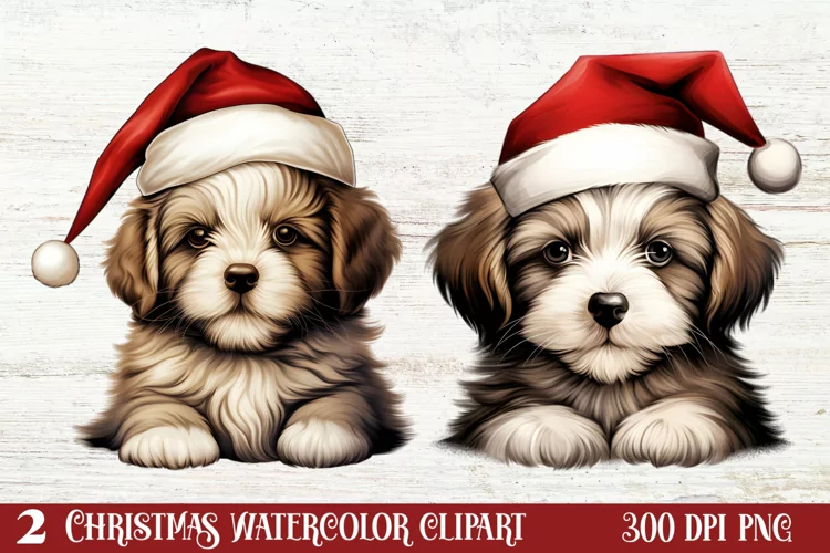 Christmas Peeking Dogs Clipart, Christmas PNG