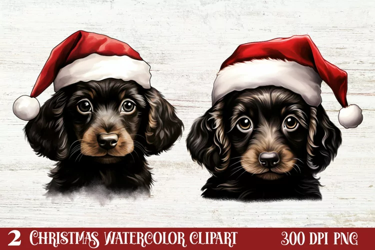 Christmas Peeking Dogs Clipart, Christmas PNG