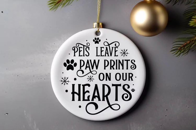 Pets leave paw prints on our hearts SVG