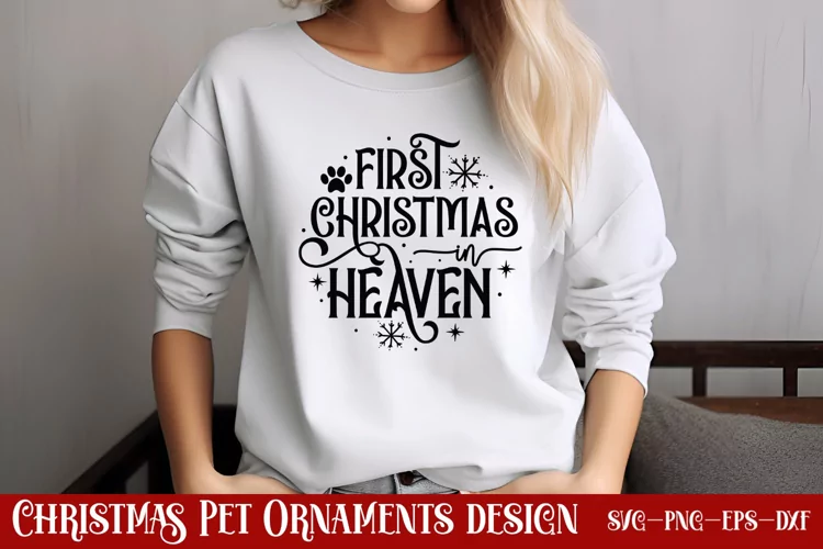 First christmas in heaven SVG