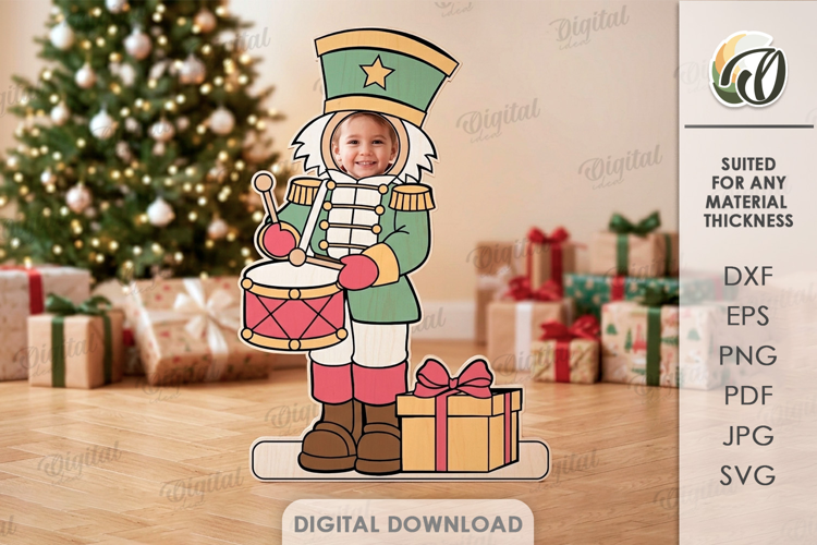 Christmas Photo Zone Laser Cut. Photo Booth Prop SVG