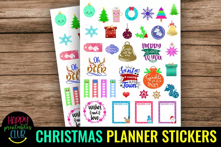 Christmas Planner Stickers I Holiday Planner Stickers