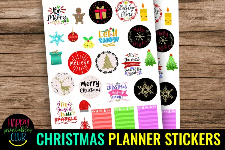 Christmas Planner Stickers I Holiday Planner Stickers