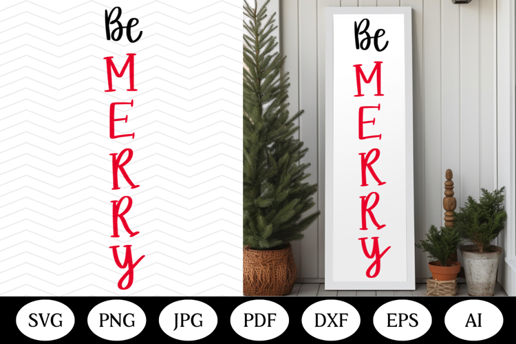 Christmas Porch Sign SVG Design, christmas vertical outdoor