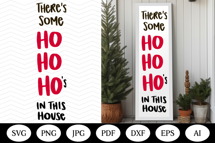 Christmas Porch Sign SVG Design, christmas vertical outdoor