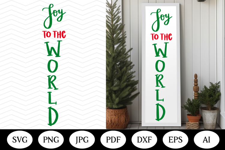 Christmas Porch Sign SVG Design, christmas vertical outdoor