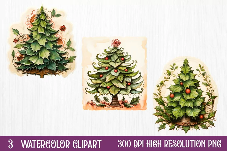 Christmas Postage Stamps Sublimation Clipart,