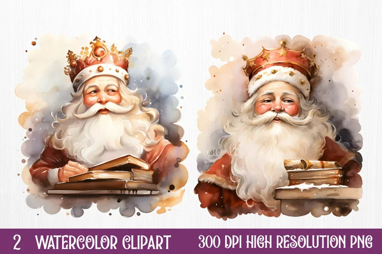 Christmas Postage Stamps Sublimation Clipart,
