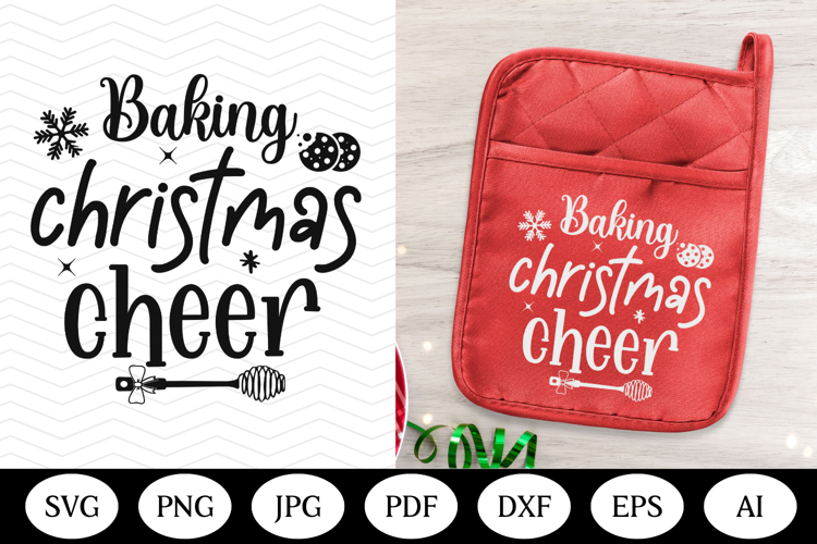 Christmas Pot Holder SVG Design, christmas illustration