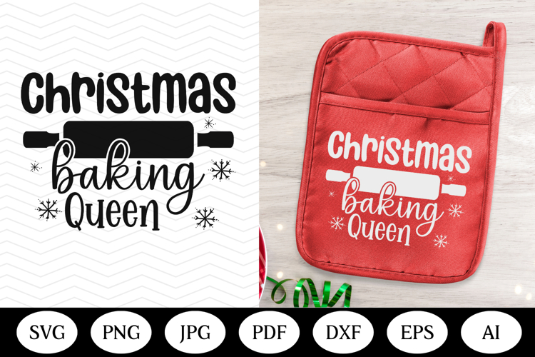 Christmas Pot Holder SVG Design, christmas illustration