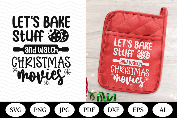 Christmas Pot Holder SVG Design, christmas illustration