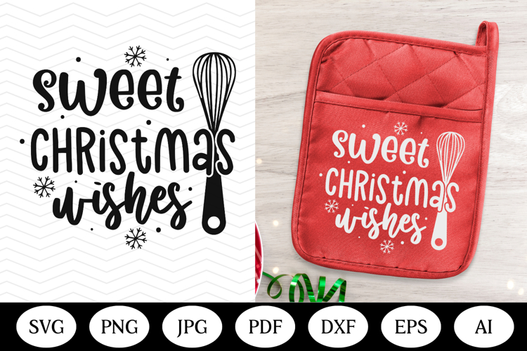 Christmas Pot Holder SVG Design, christmas illustration