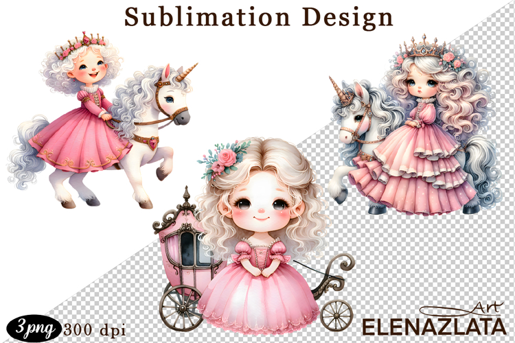 Little Princess/ Clipart / Sublimation Design