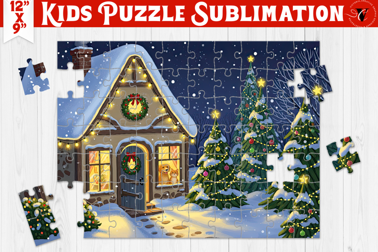 Kids puzzle | Christmas Scenes | Christmas House