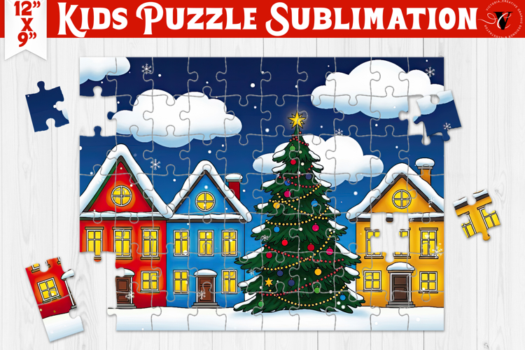 Kids puzzle | Christmas Scenes | Christmas House