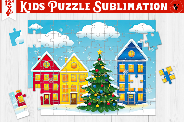 Kids puzzle | Christmas Scenes | Christmas House