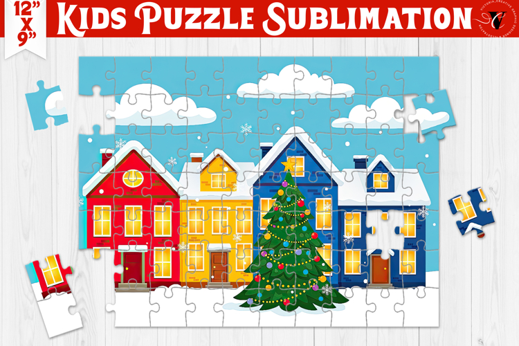 Kids puzzle | Christmas Scenes | Christmas House