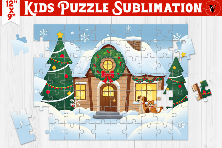 Kids puzzle | Christmas Scenes | Christmas House