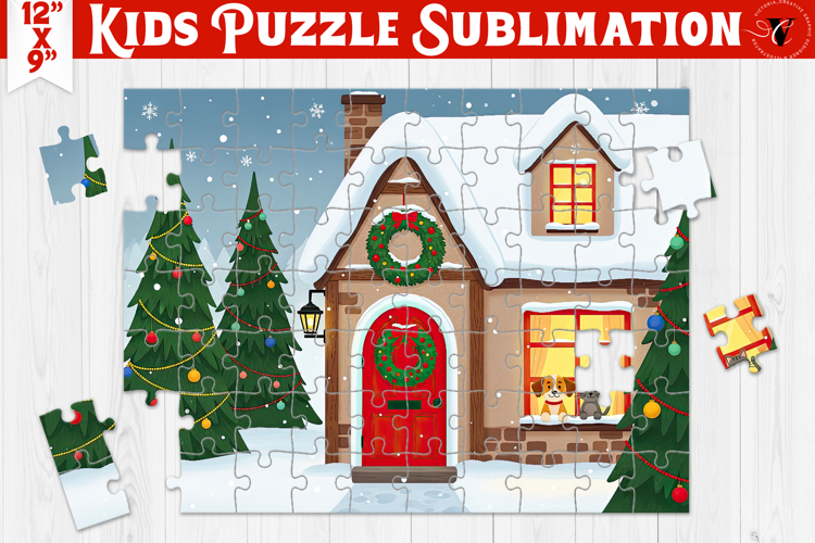 Kids puzzle | Christmas Scenes | Christmas House