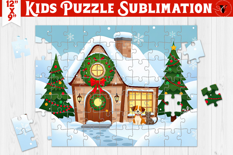 Kids puzzle | Christmas Scenes | Christmas House
