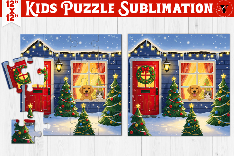 Kids puzzle | Christmas Scenes | Christmas House