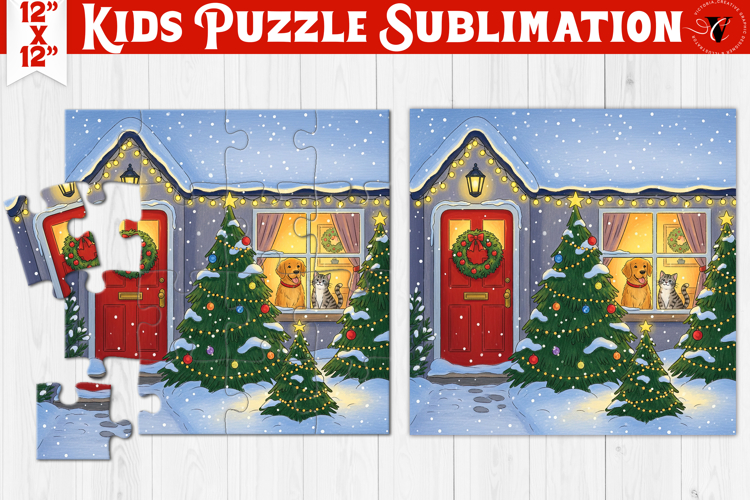 Kids puzzle | Christmas Scenes | Christmas House