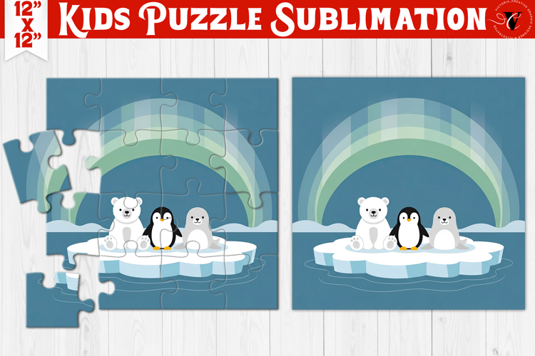 Kids puzzle | Christmas Scenes | Polar Animals