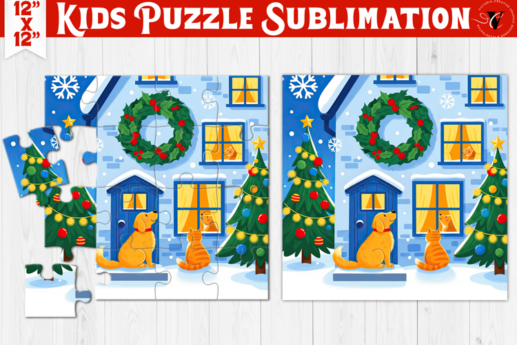 Kids puzzle | Christmas Scenes | Christmas House