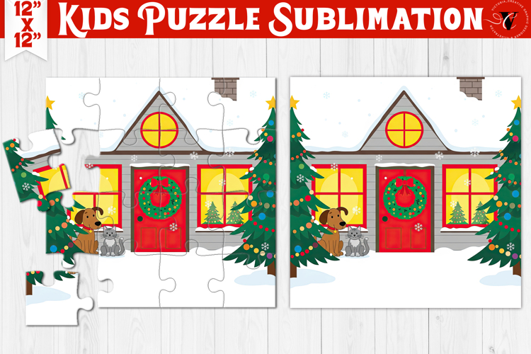 Kids puzzle | Christmas Scenes | Christmas House