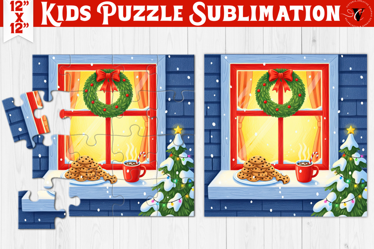 Kids puzzle | Christmas Scenes | treats for Santa