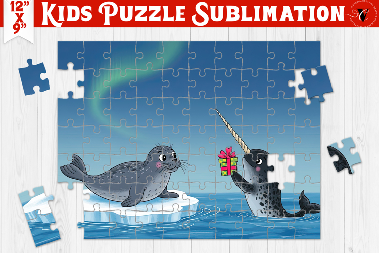 Kids puzzle | Christmas Scenes | Polar Animals