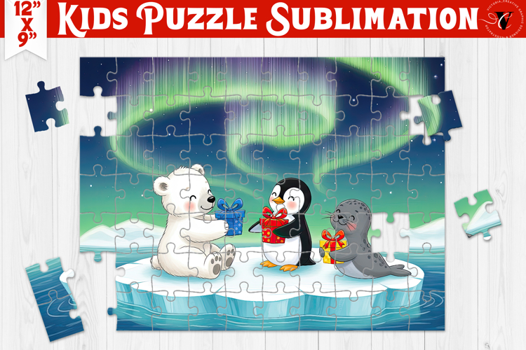 Kids puzzle | Christmas Scenes | Polar Animals